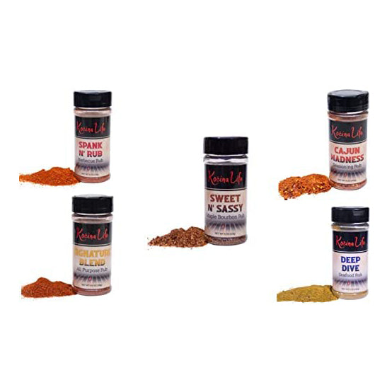 5-Pack: Kocina Life Gourmet BBQ Rubs and Seasonings Discount Ebay