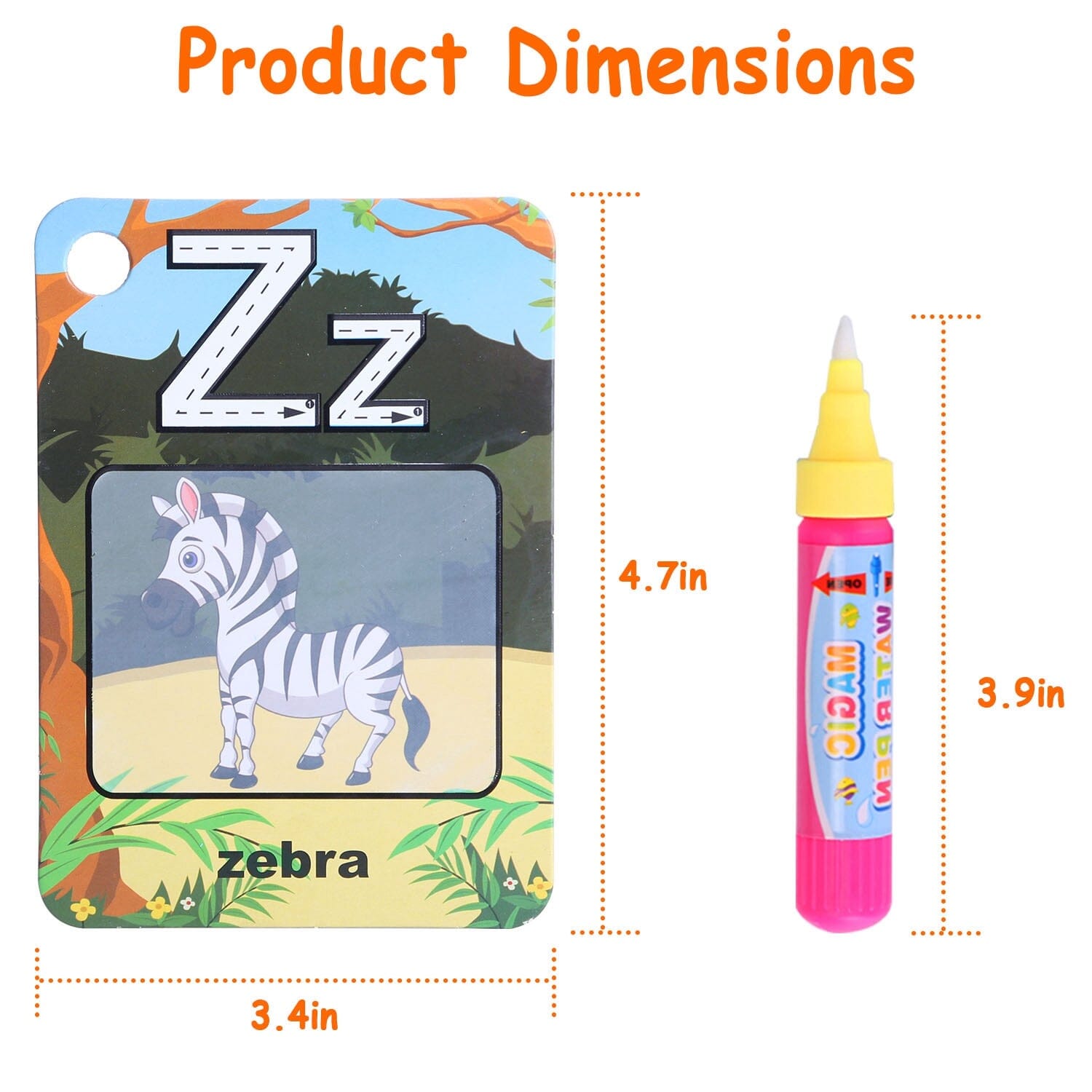Alphabet Water Coloring Cards with 2 Magic Water Pens Buy Cheap Manchester Great Sale