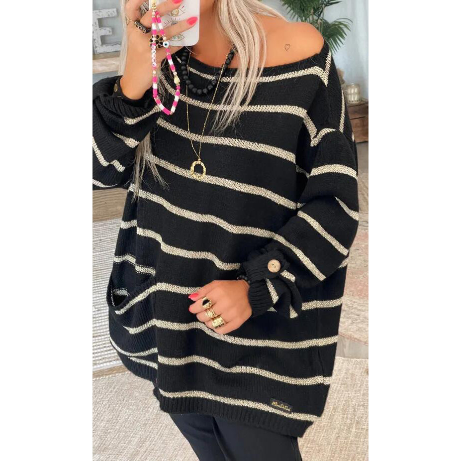 Women's Pullover Jumper Cable Knit Tunic Knitted Print Crew Neck Free Shipping Looking For