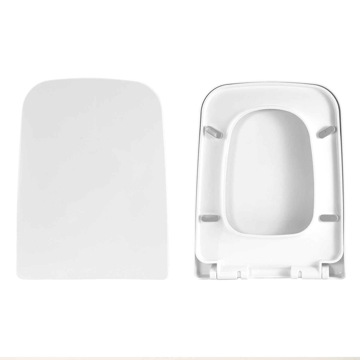 Square Toilet Seat with Grip-Tight Seat Bumpers Marketable Cheap Pice