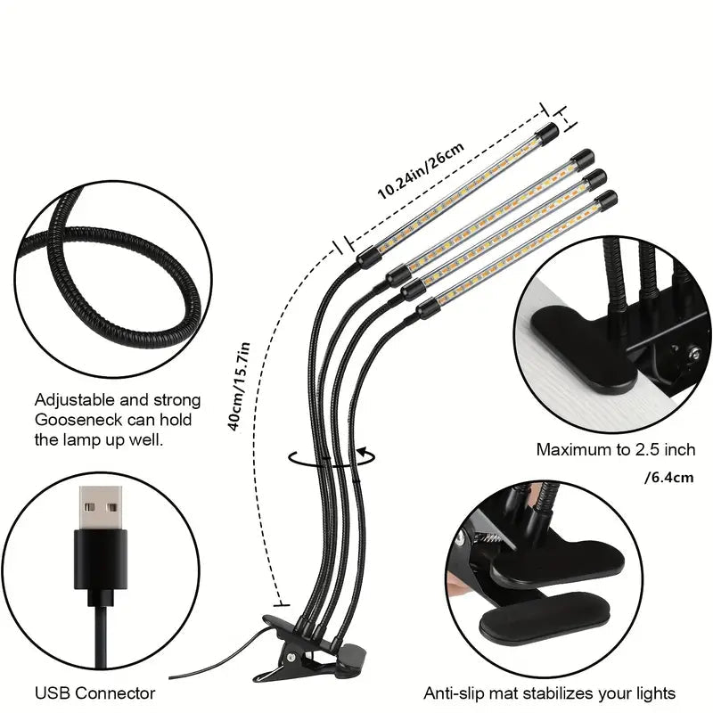 Grow Lights for Seed Starting Auto ON & Off Full Spectrum LED Plant Lights with Timer Cheap Pice Original