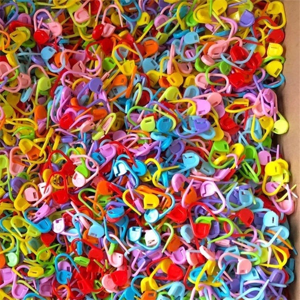 120-Pack: Mix Color Plastic Knitting Tools Locking Stitch Markers Crochet Where To Buy