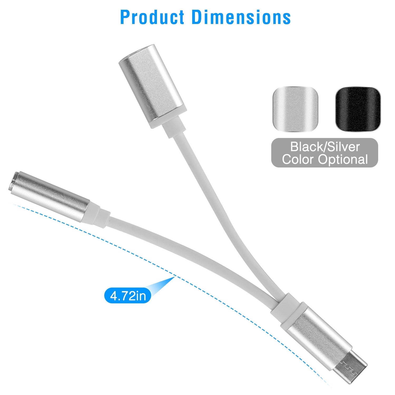 USB Type C to 3.5MM Aux Audio Charging Adapter For Cheap Online