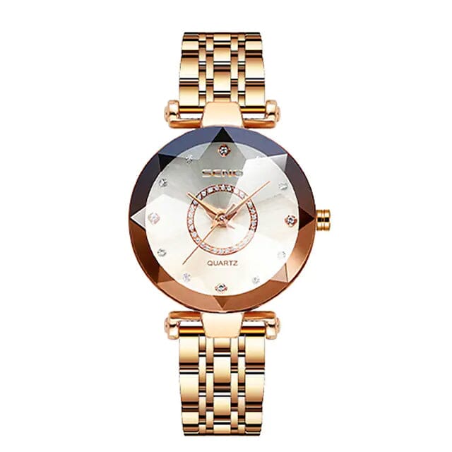 Women Golden and Silver Classic Quartz Watch Discount Low Shipping Fee
