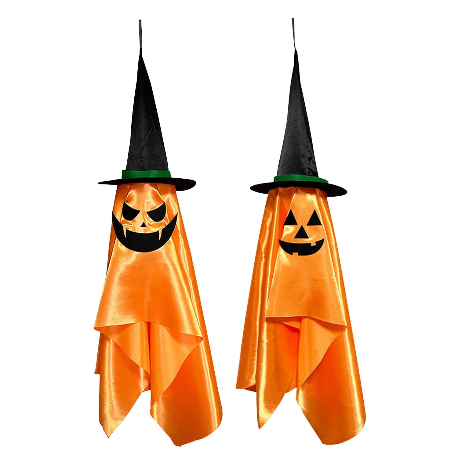 2-Pack: Hanging Ghosts with Wizard Hat Snicker Scary Face Recommend Cheap Pice