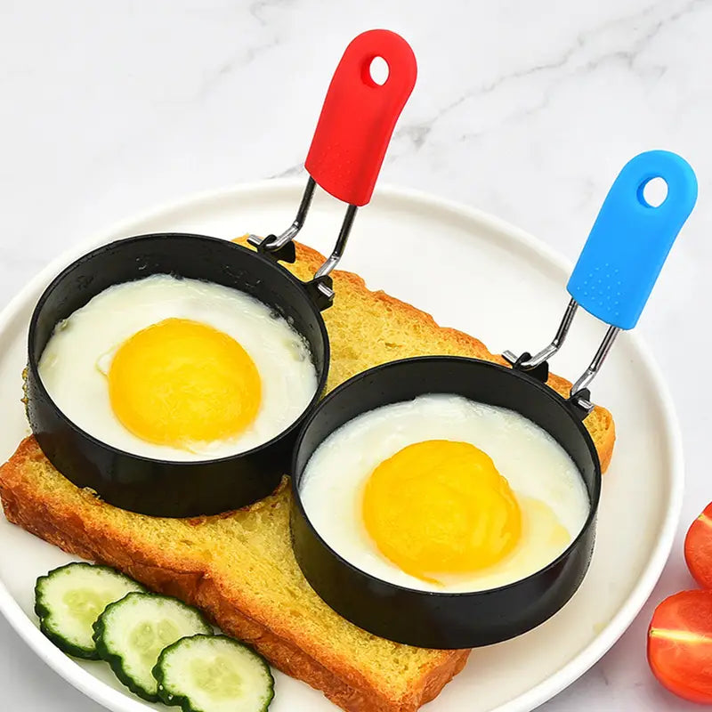 4-Pack: Stainless Steel Egg Non-Stick Omelet Ring Collections For Sale