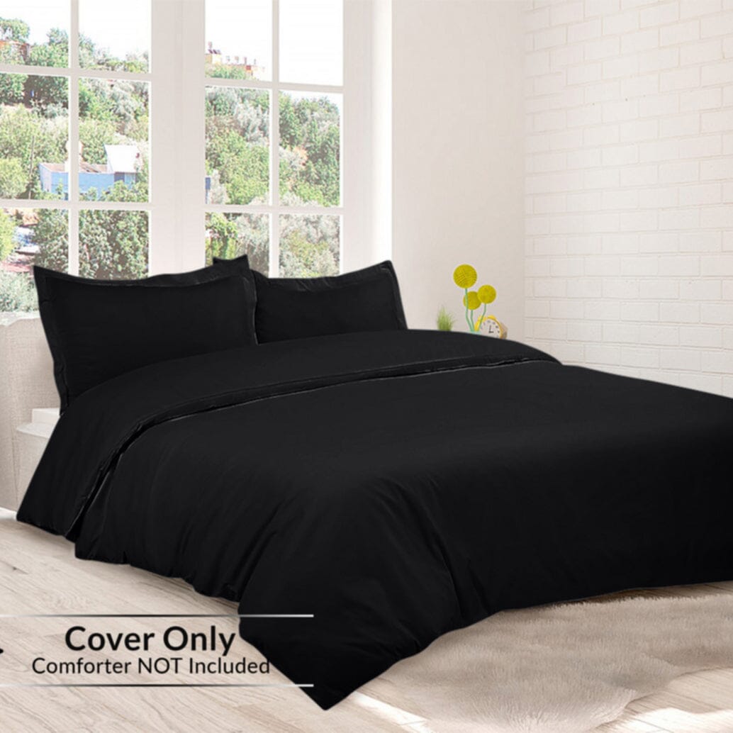 3-Piece Set: Royal Linens Double Brushed Full Duvet Covers With Zipper Closure Sale Outlet