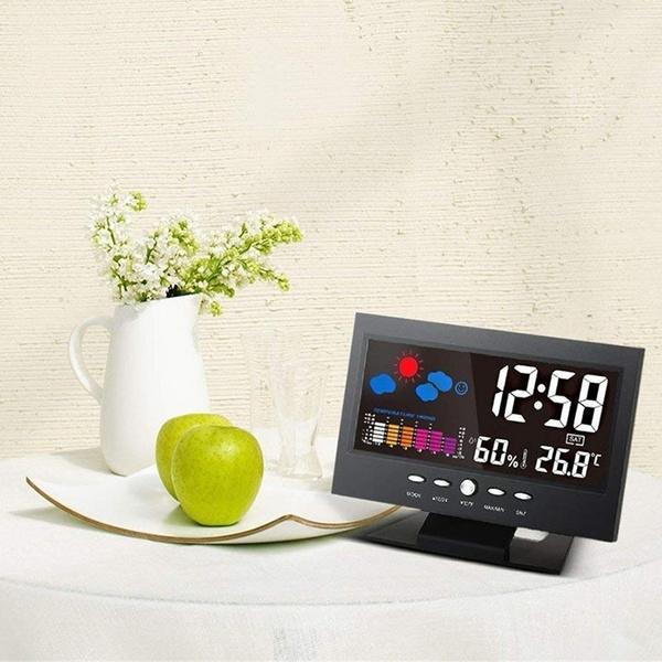 LCD Color Screen Digital Backlight Snooze Alarm Clock Clearance Store Sale Online