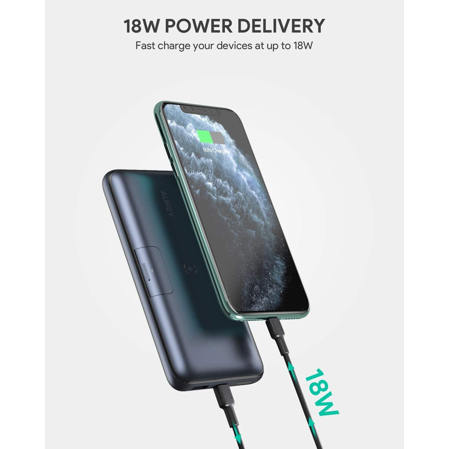 AUKEY PB-WL03 20000mAh Basix Pro Wireless Power Bank With Mastercard For Sale