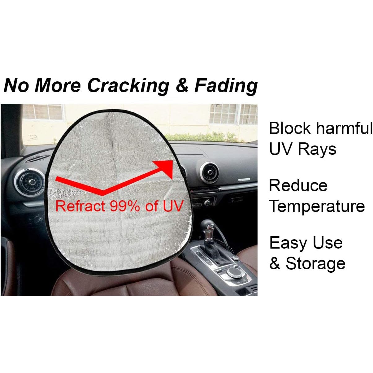 Steering Wheel Sun Protection Heat Reflective Cover Protector Cover Discount Eastbay