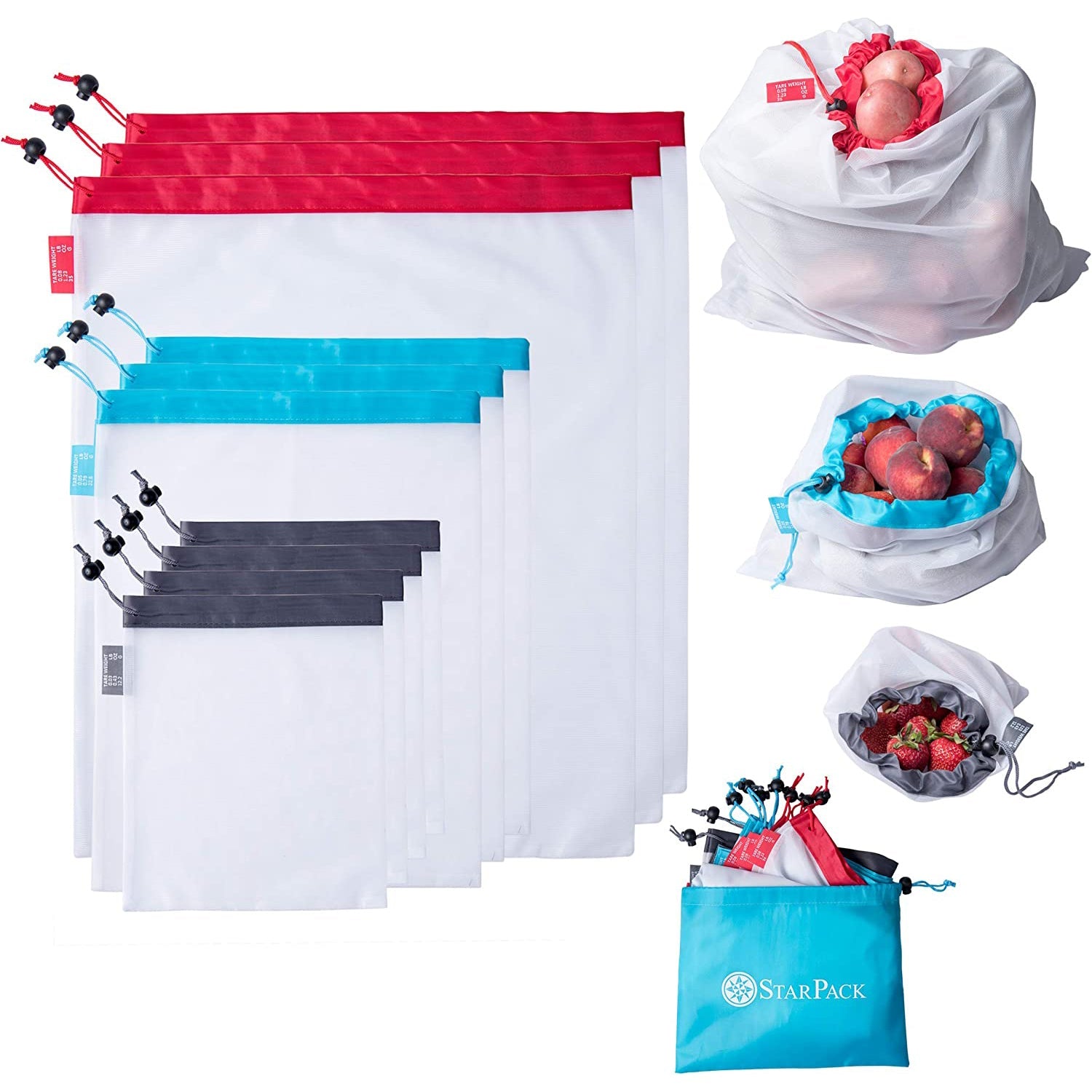 10-Pack: StarPack Reusable Produce Bags Pay With Paypal Cheap Pice