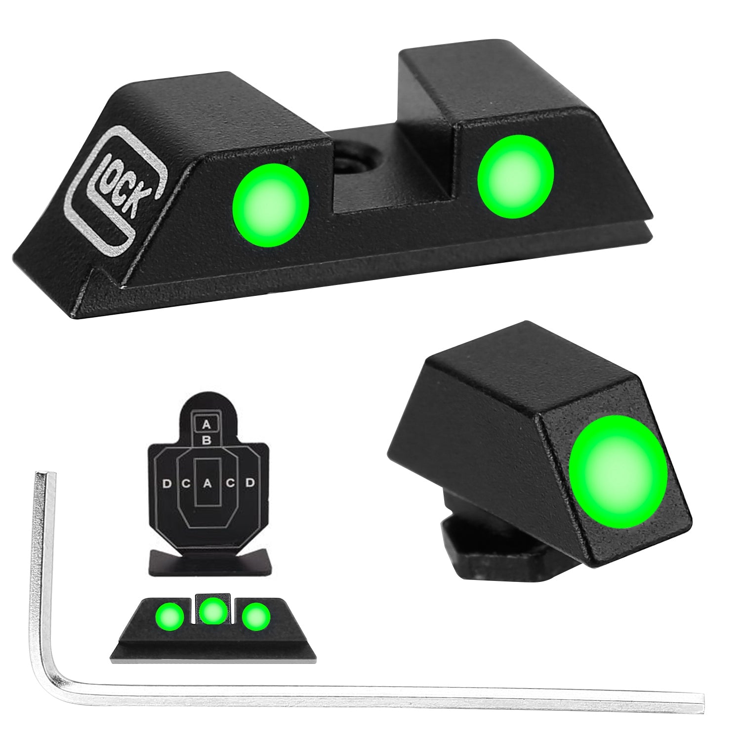 3-Dot Green Gun Night Sight Set Great Deals Sale Online