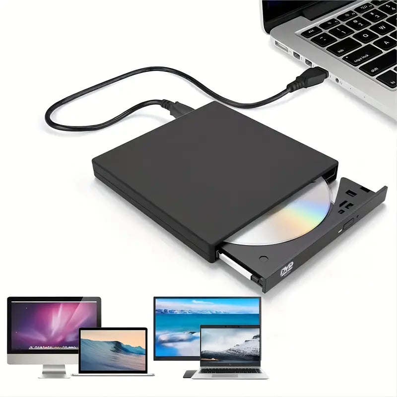 USB 2.0 Slim Protable External CD-RW Drive DVD-RW Burner Writer Player Recommend Sale Online