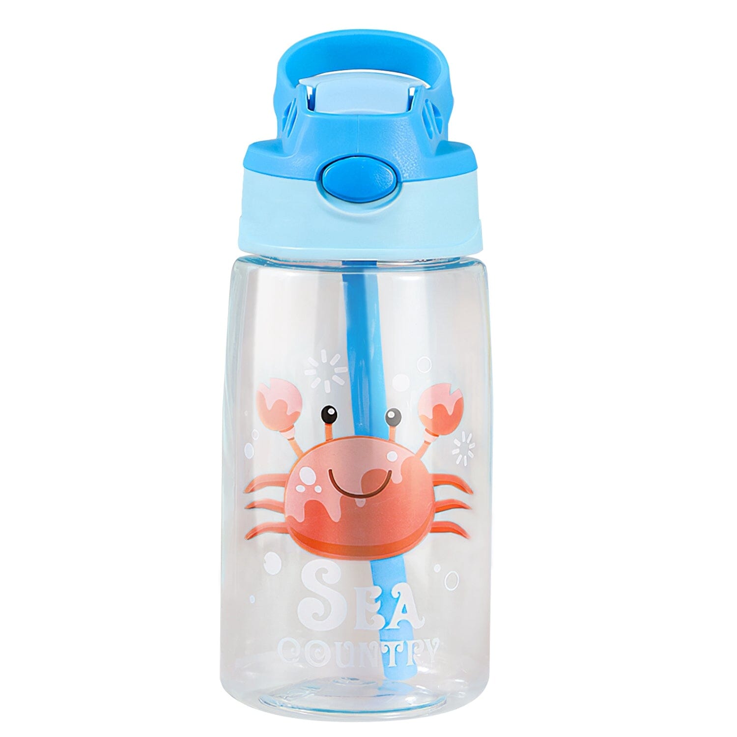 16.2oz Leak-proof Kids Water Bottle with Straw Push Button Genuine For Sale