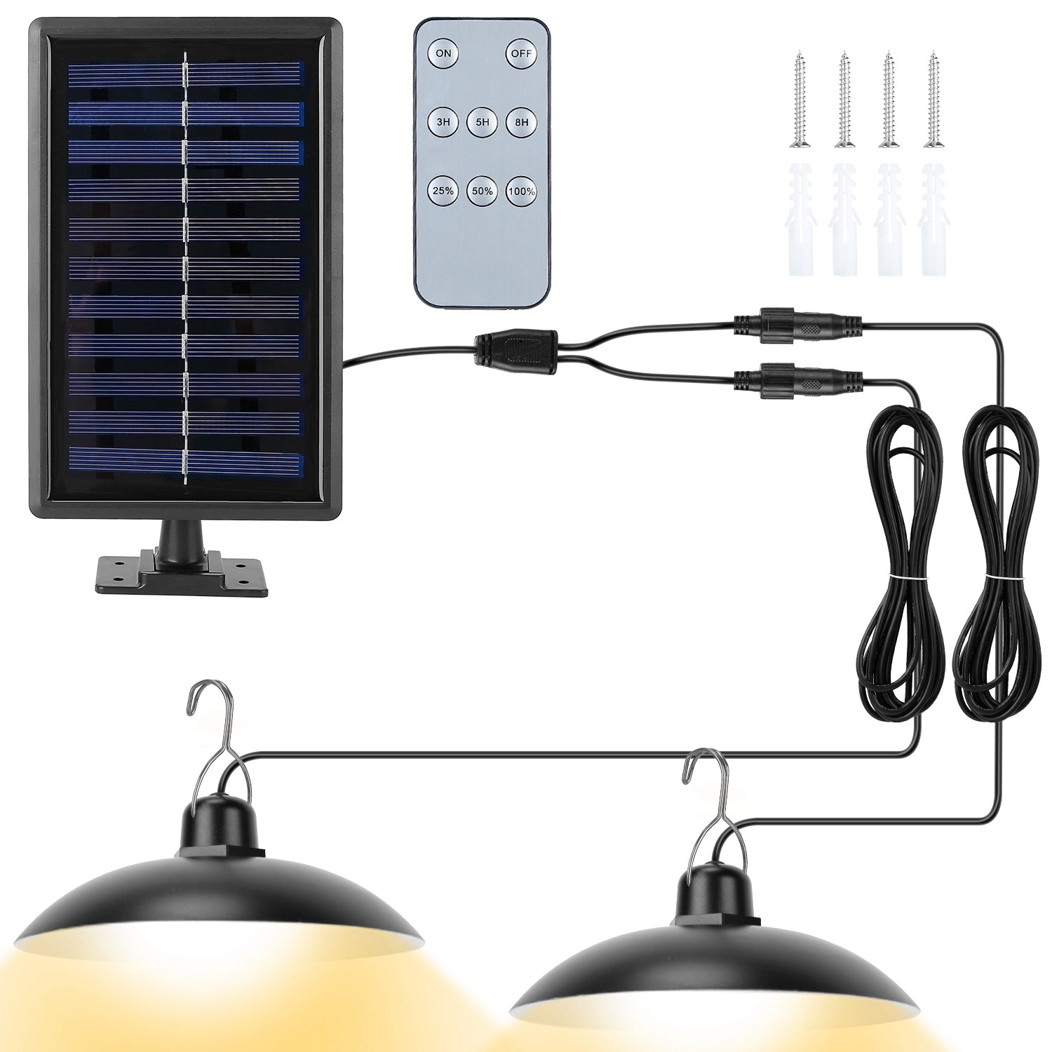 Solar Shed Light Sensor Hanging Lamp Cheap Sale Inexpensive