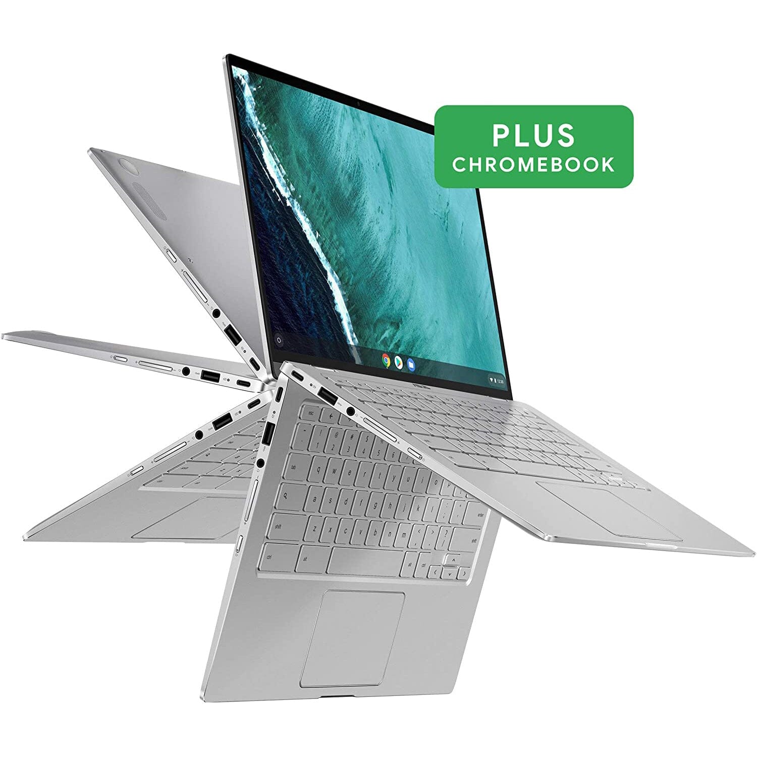 ASUS Chromebook Flip C434 2-In-1 Laptop, 14 Full HD Touchscreen 4-Way NanoEdge (Refurbished) Cheap Sale Manchester Great Sale