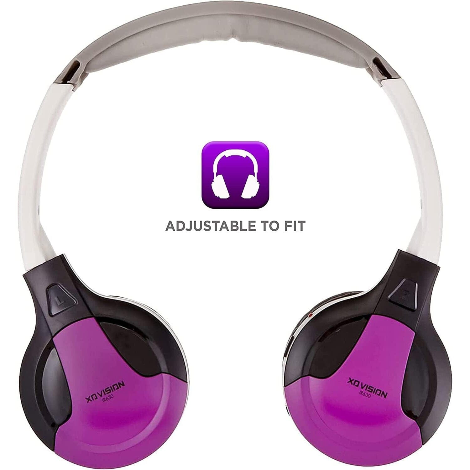 XO Vision IR630PR Universal IR Wireless Foldable Headphones - Bluetooth-Enabled Lightweight (Purple) Huge Surprise