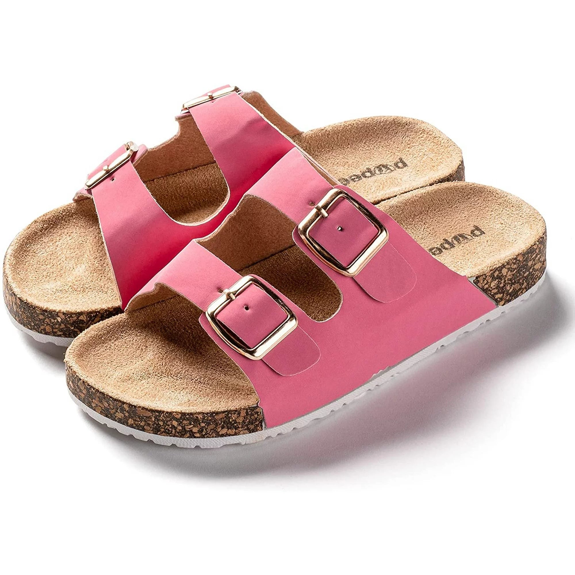 Pupeez Girls Comfort Sandals Double Buckle Adjustable Slip Sale Best Seller