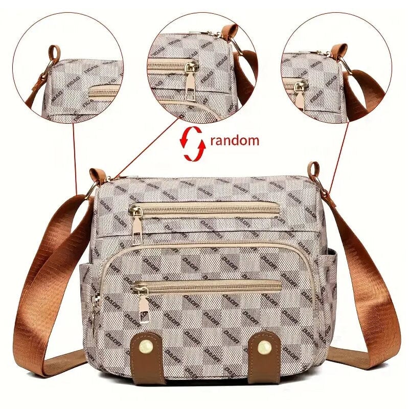 Multiple Pockets Trendy Plaid Crossbody Bag Top Quality Online