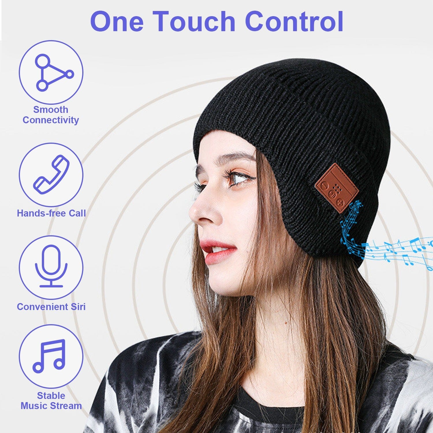 Wireless V5.0 Beanie Hat with Headphones USB Rechargeable Sale Recommend