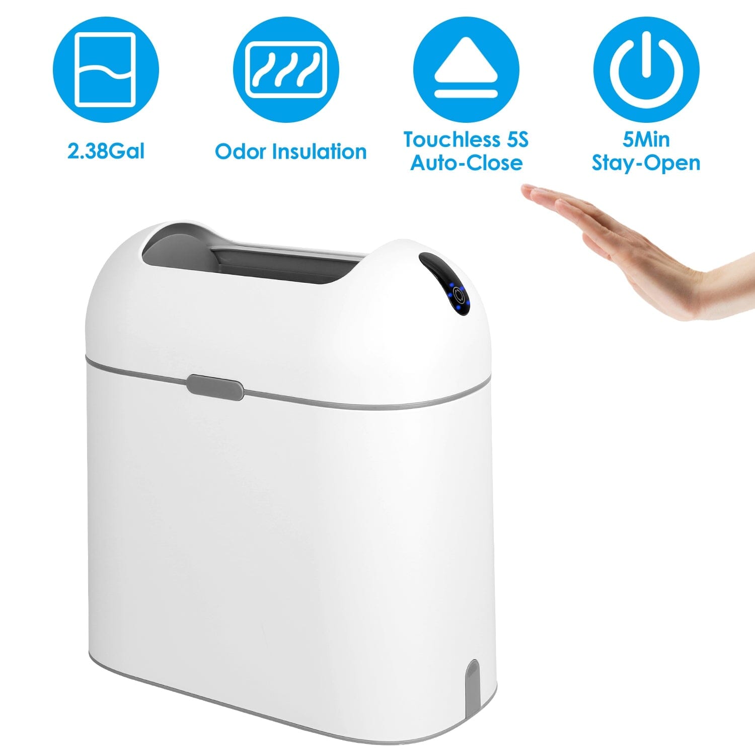 2.38 Gal/9L  Automatic Trash Can Buy Cheap Eastbay