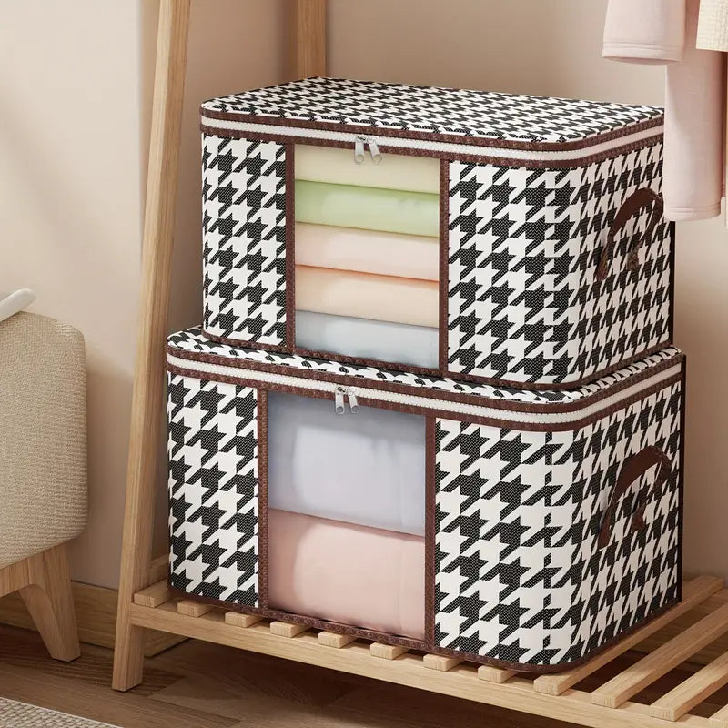 Houndstooth Large Storage Bag Latest Collections Sale Online