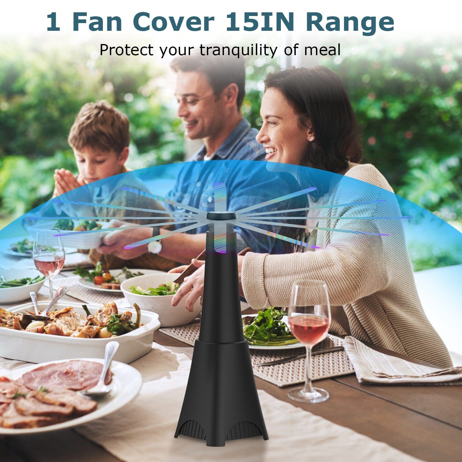 2-Pack: Portable Reflective Fly Repellent Fan Rechargeable Battery Powered Largest Supplier Online