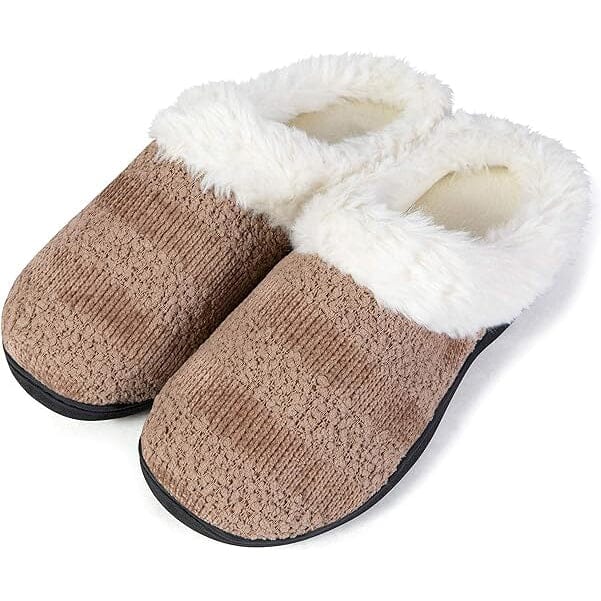 Roxoni Women's Cozy Memory Foam Slippers, Fuzzy Warm Faux Fur Buy Cheap 100% Original