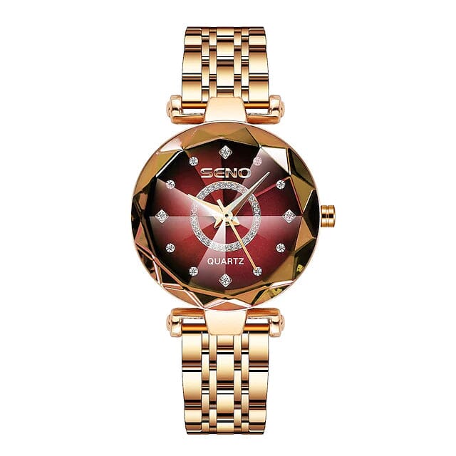 Women Golden and Silver Classic Quartz Watch Discount Low Shipping Fee