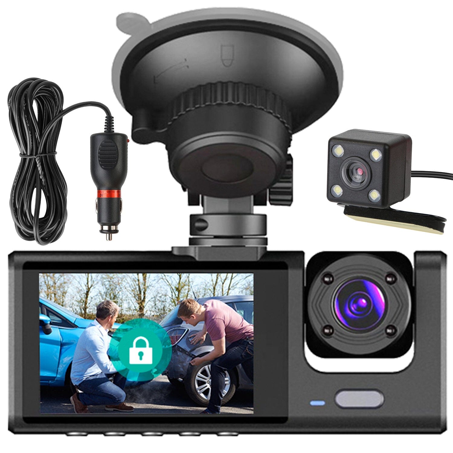 3 Channel Car DVR Dash Cam Video Recorder Tumblr Cheap Online