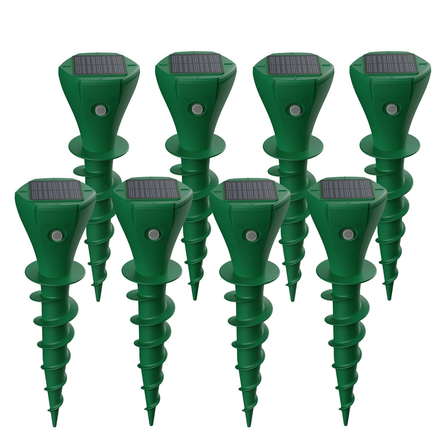 8-Pieces: Solar Powered Repellent Waterproof Solar Vibration Stake Best Wholesale