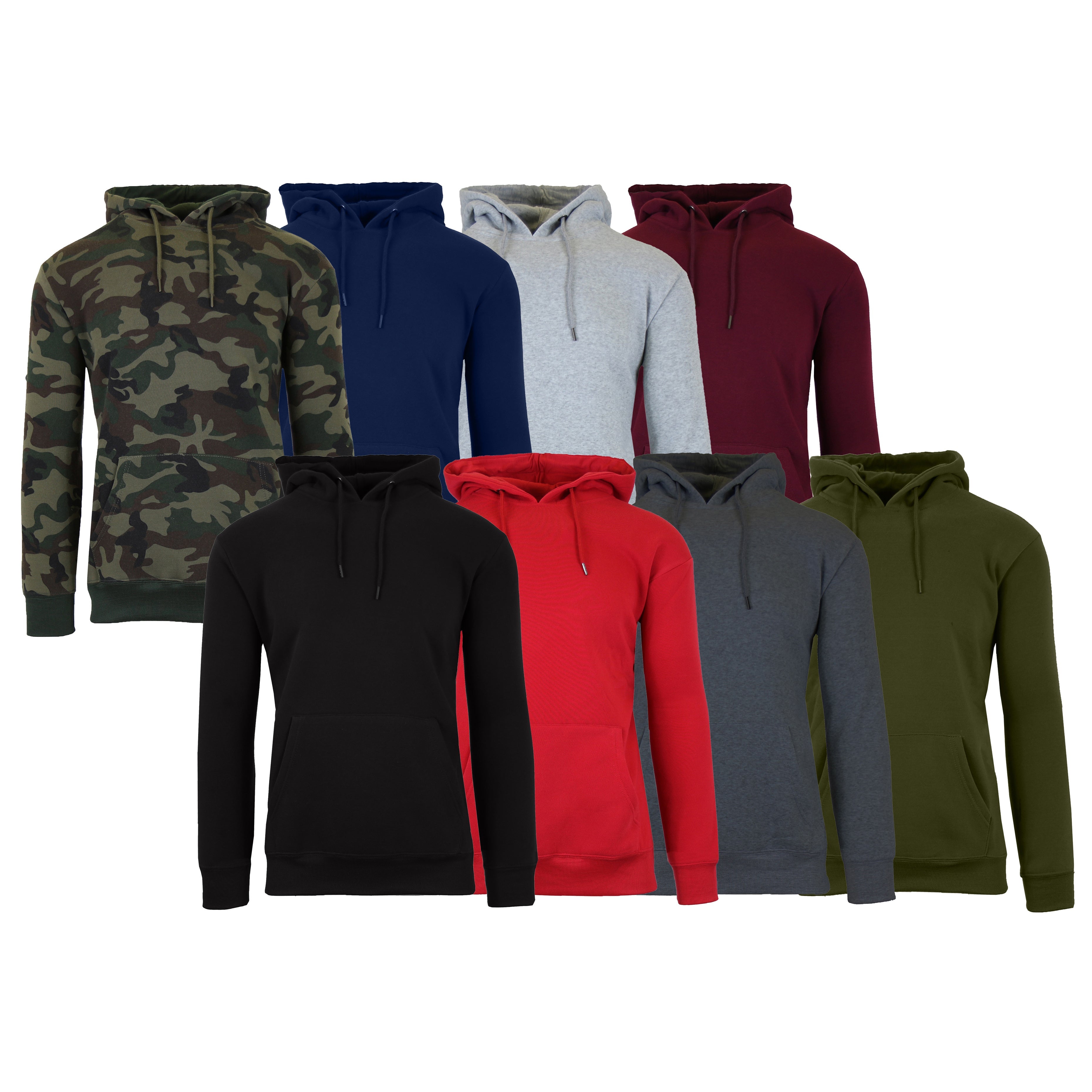 2-Pack: Men’s and Women’s Fleece Pullover Hoodie Discount Best Sale