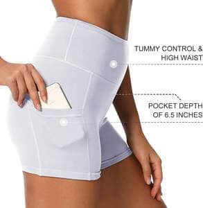 4-Pack: High Waist Soft Yoga Shorts for Women with 2 Side Pockets For Sale Finishline