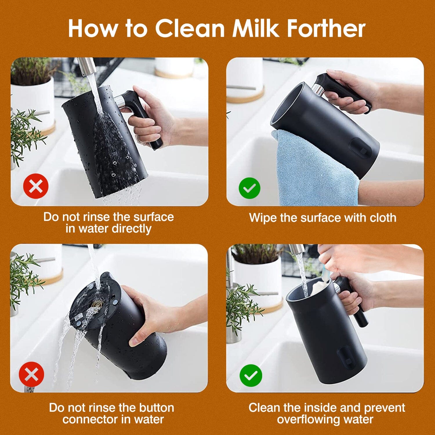 4-in-1 Multifunctional Milk Frother Steamer With Credit Card Free Shipping