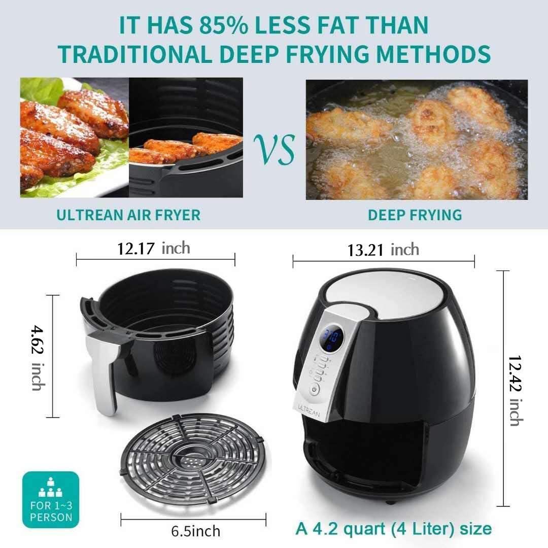 Ultrean Air Fryer, 4.2 Quart (4 Liter) Electric Hot Air Fryer Footlocker Online