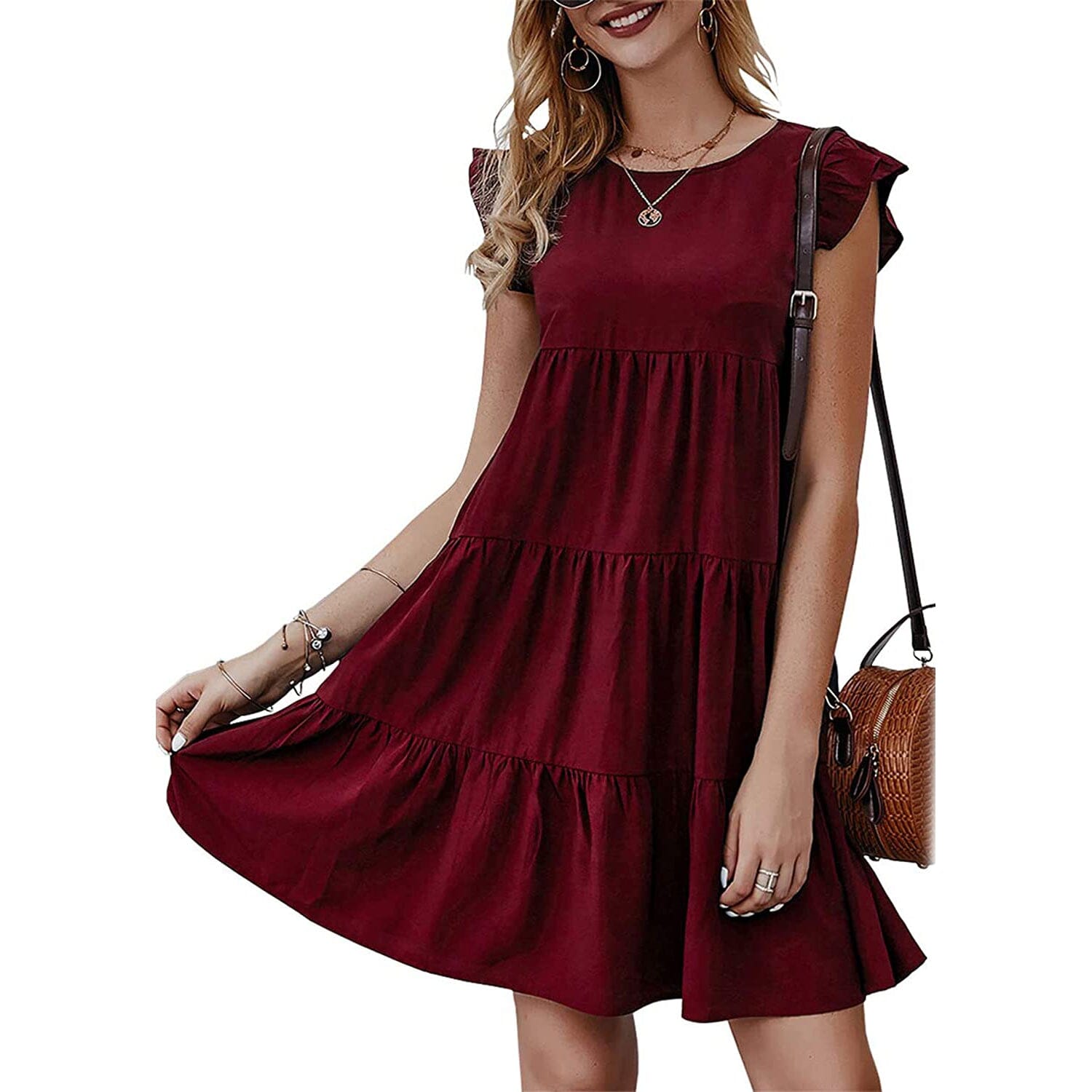 Women's Sleeveless Ruffle Sleeve Summer Dress Buy Cheap Extremely