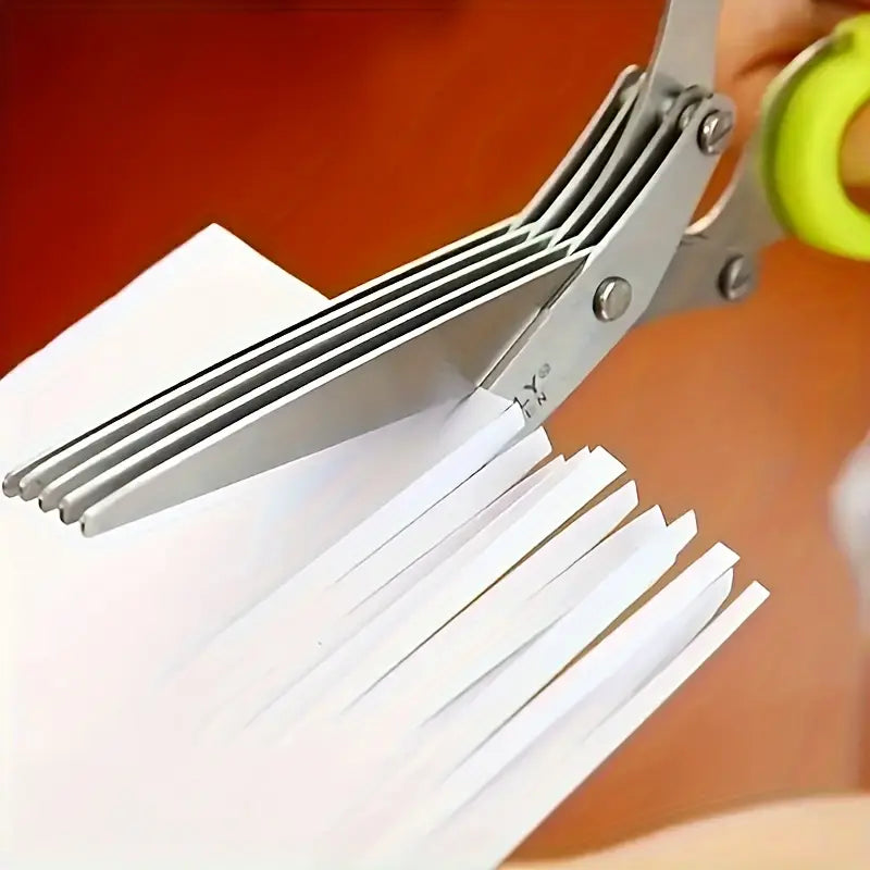 5-Blade Stainless Steel Herb Scissors Set - Versatile Kitchen Shears New Arrival Cheap Online