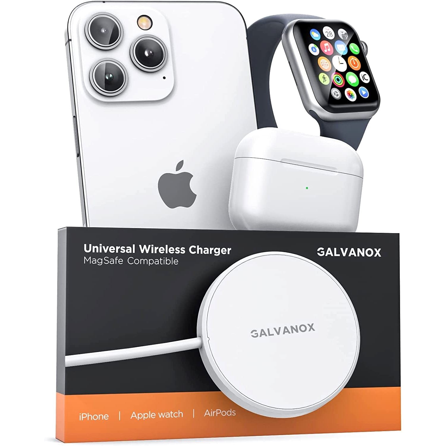 2-in-1 Magnetic Wireless Charger for Both Apple Watch and iPhone Finishline Online