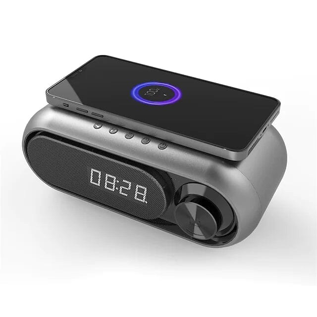 Bluetooth Speaker Wireless Charger with Alarm Clock Sale Amazon