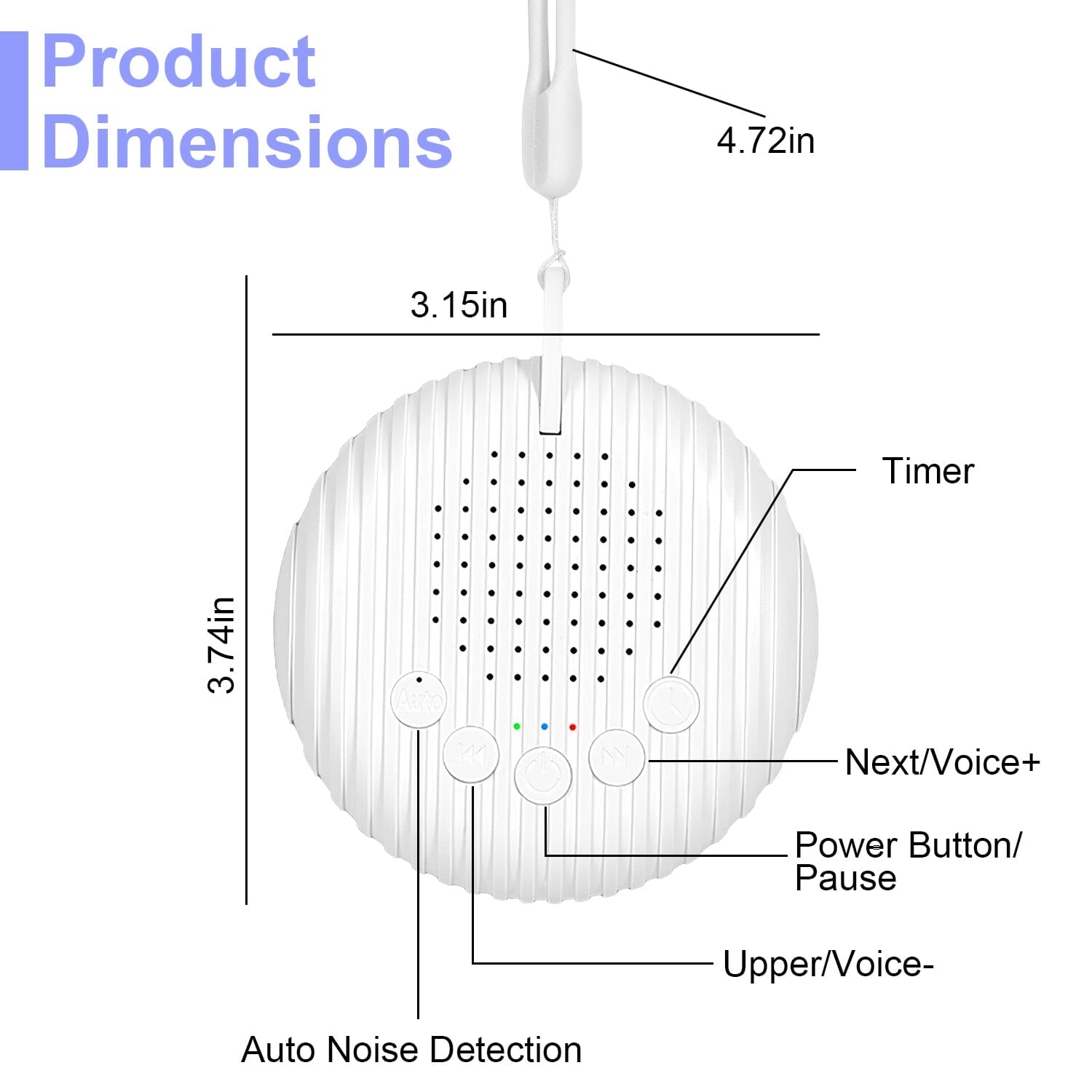 Portable White Noise Sound Machine for Sleep Aid Perfect Cheap Pice