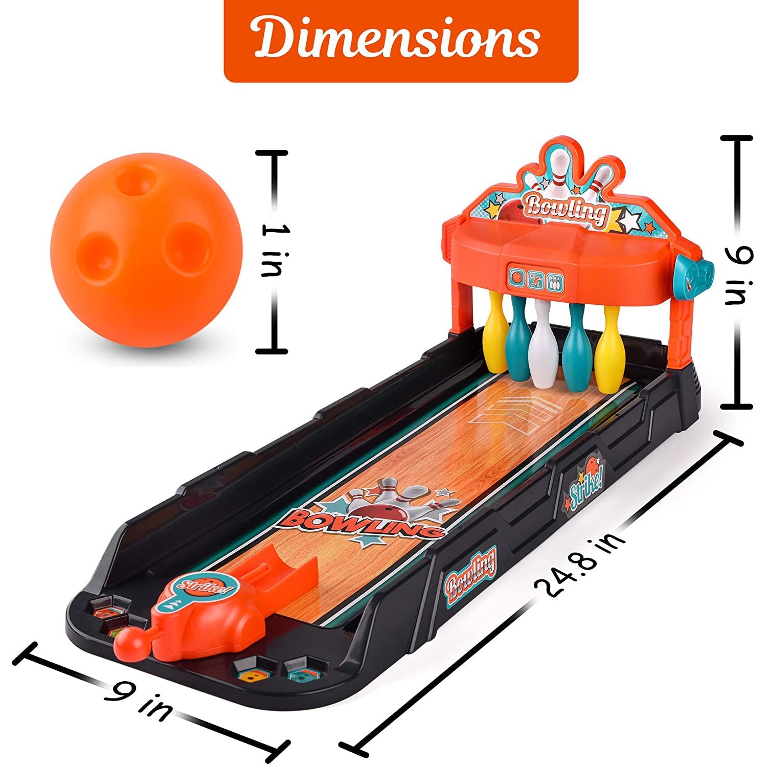 Mini Bowling Game Set Tabletop Practice Toy for Kids Get To Buy Sale Online