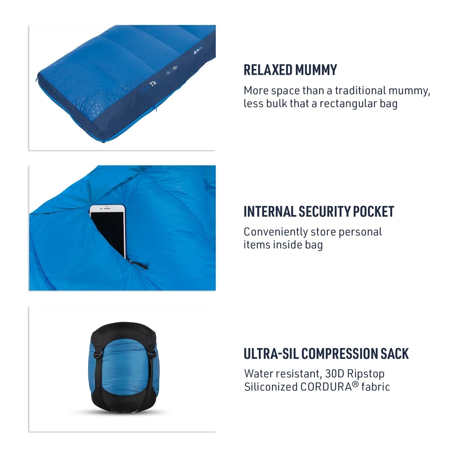 Sea to Summit Trek TKI 30 Degree Down Sleeping Bag TK1  - Reg Sale Purchase