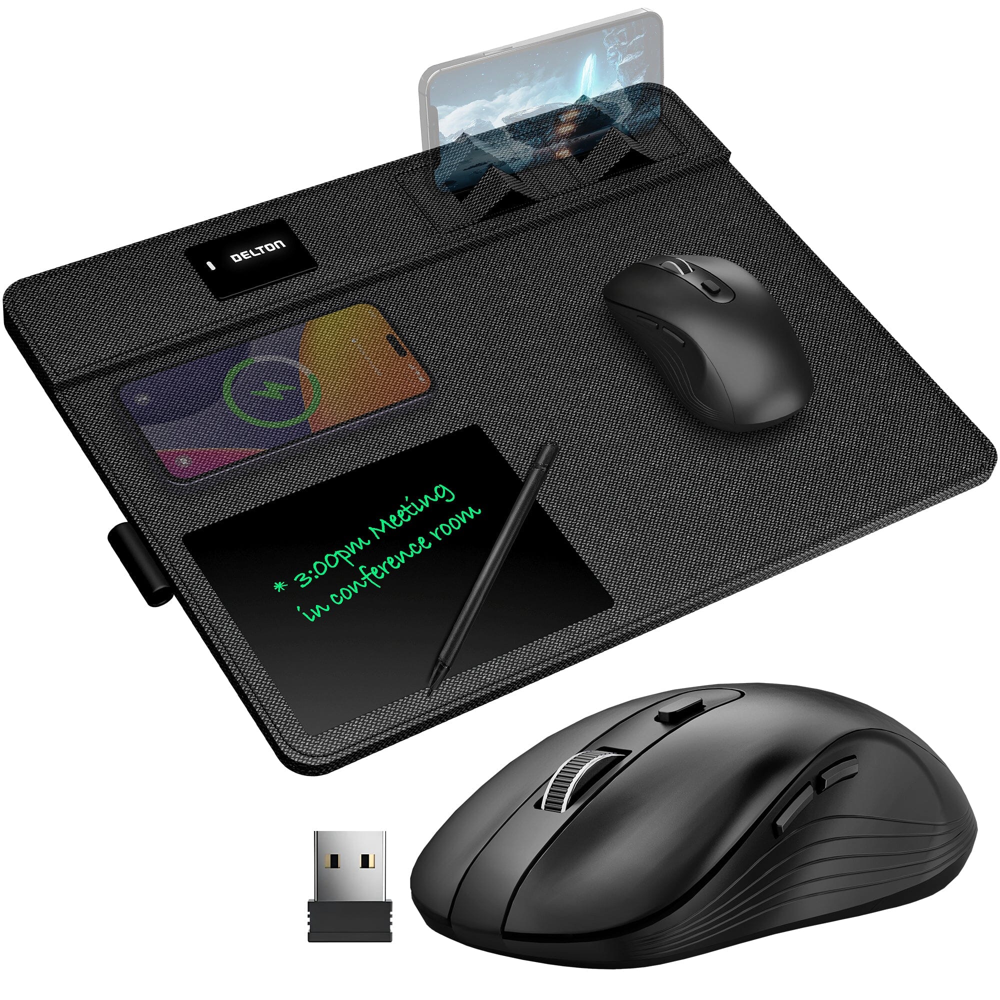 Delton D101and S8 Optical Wireless Mouse and Non-Skid Mouse Pads Wireless Charging for Qi-Enabled Devices Get To Buy Cheap Online