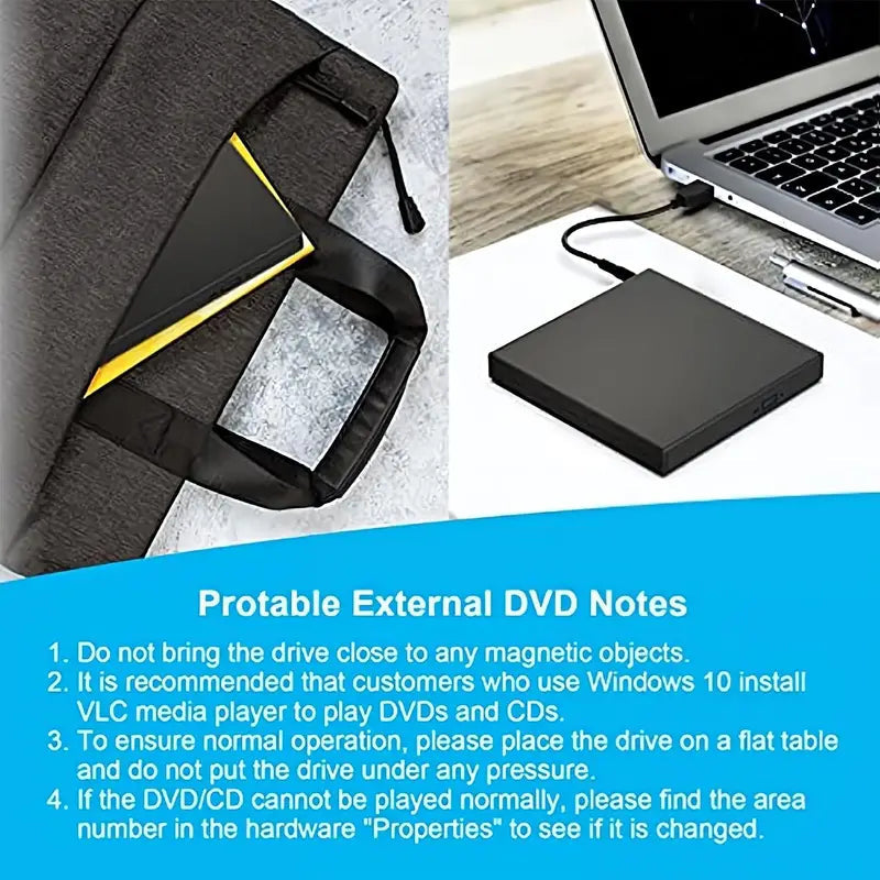 USB 2.0 Slim Protable External CD-RW Drive DVD-RW Burner Writer Player Recommend Sale Online