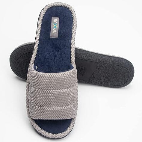 Roxoni Plush Slippers for Men Open Toe House Slippers for Superior Comfort Wholesale Pice Cheap Online