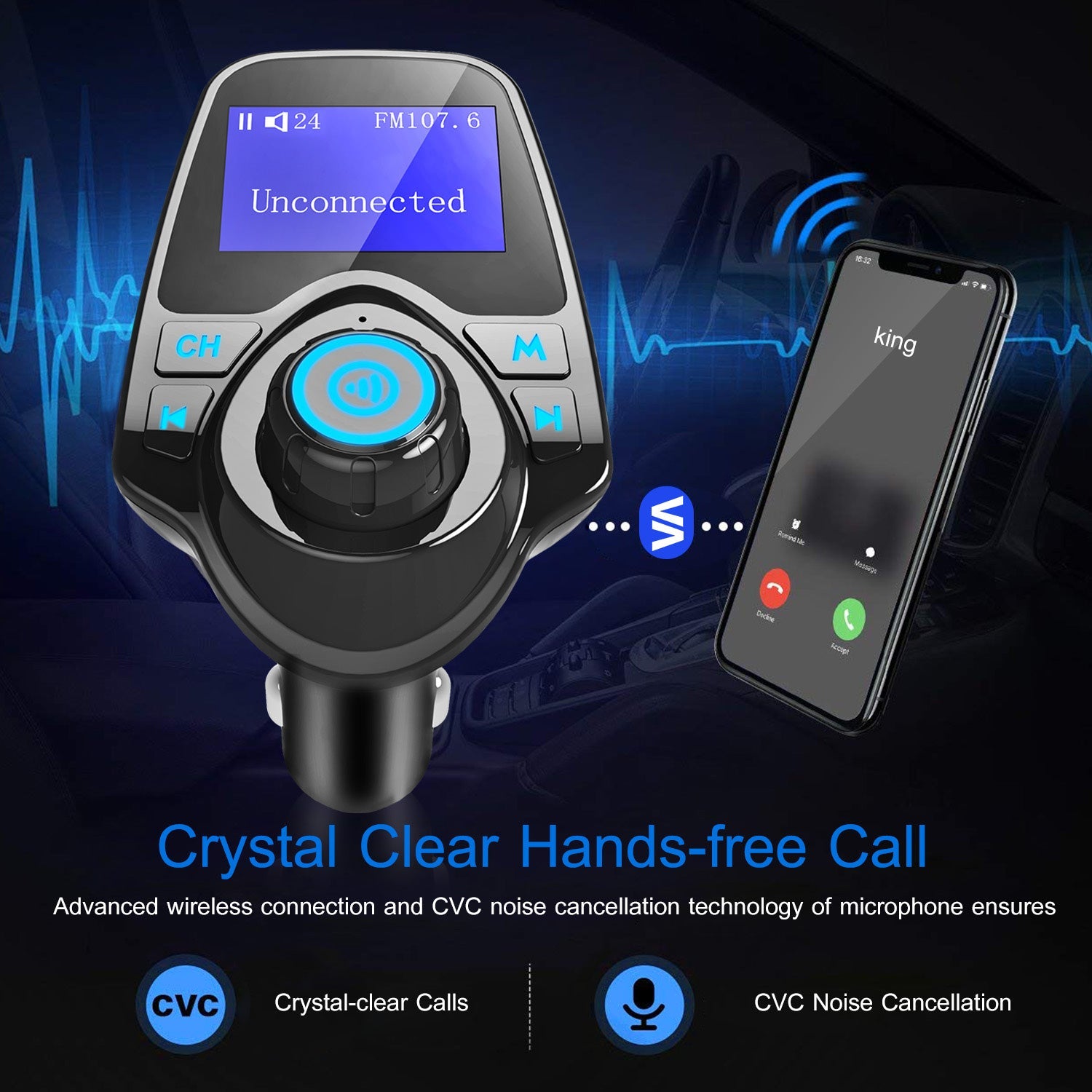 iMounTek Car Wireless FM Transmitter Best Wholesale Cheap Pice