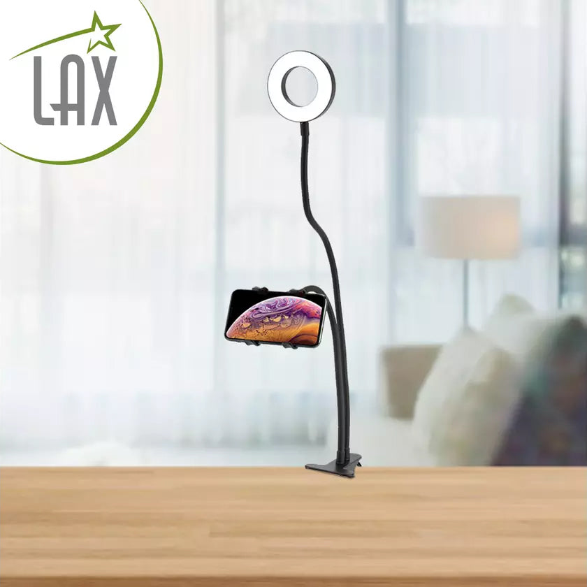 LAX Selfie Ring LED Light Stand with Desk Clip Original Cheap Online