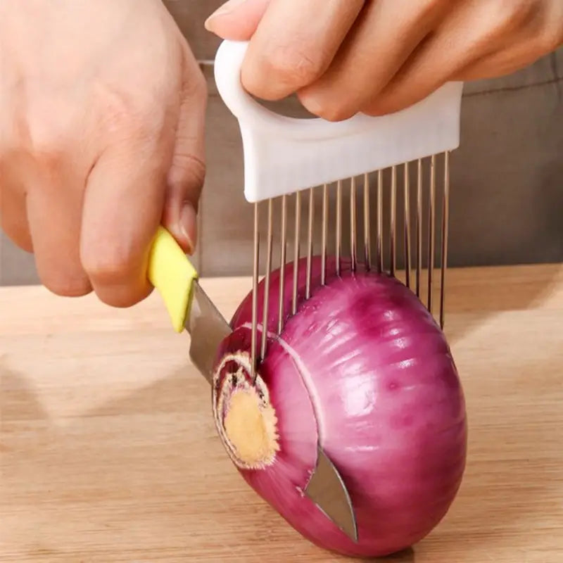 4-Pieces: All-In-One Onion Holder Slicer Set Cheap Sale Low Cost