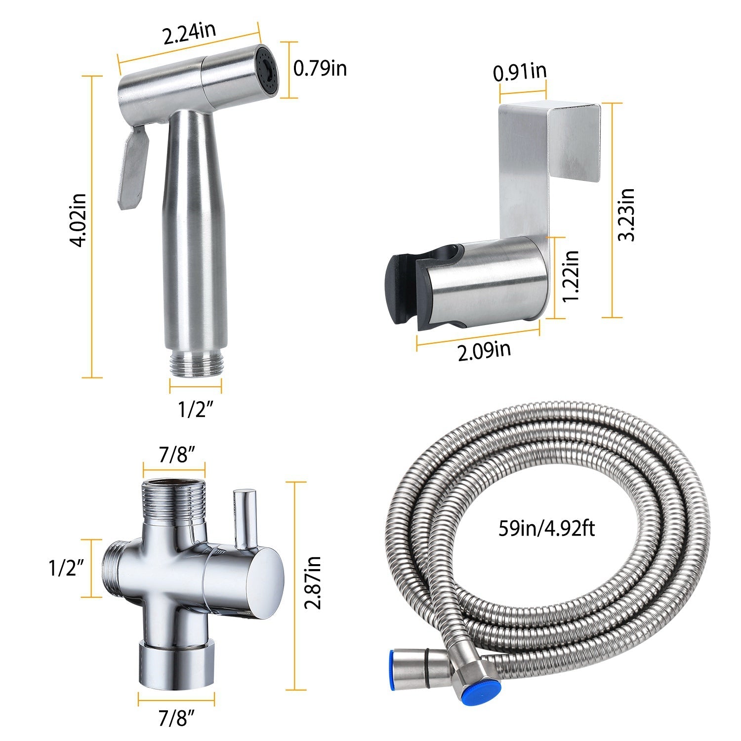 Handheld Bidet Sprayer Stainless Steel Discount Authentic Online