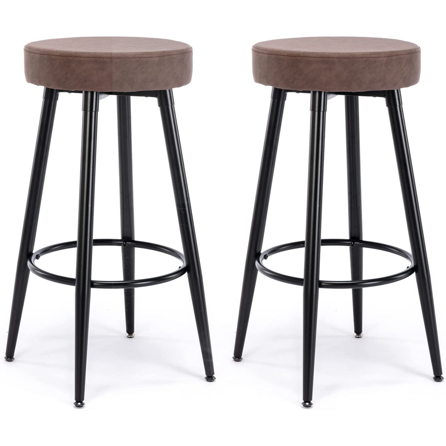 2-Piece: 28'' Metal Bar Stools Set Sale Huge Surprise